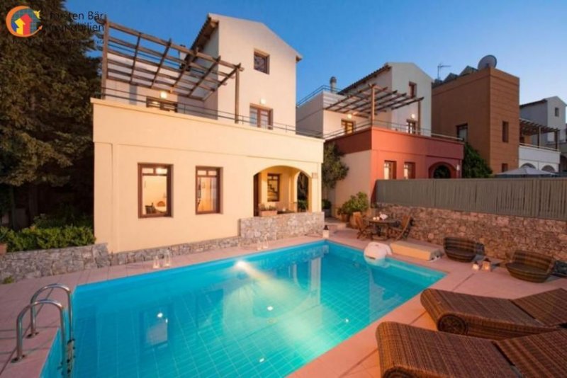 Plaka Nord West Kreta, Souda Bay Plaka - 5 voll ausgestatte Villen mit privatem Pool Haus kaufen